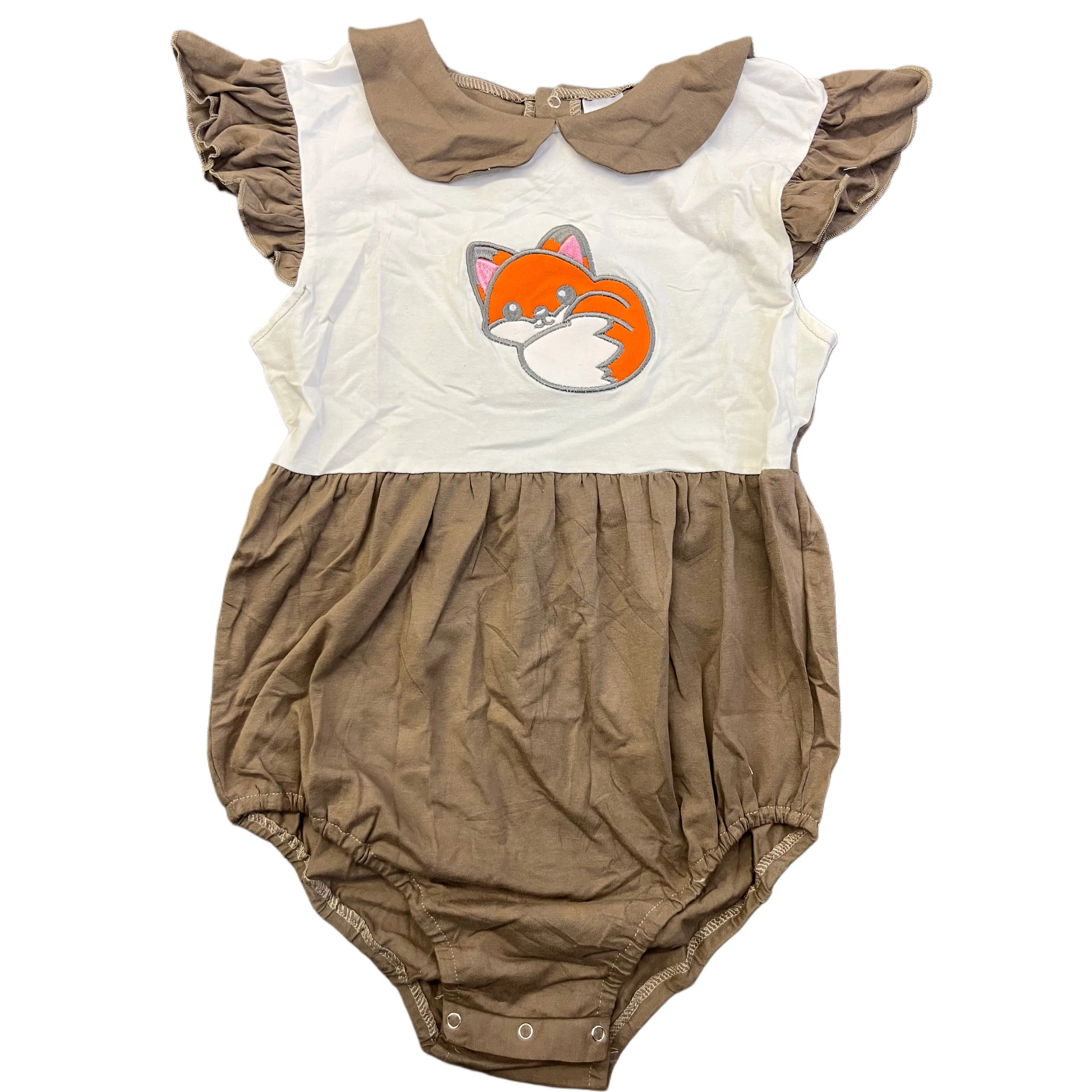 Lil Foxy Cotton Collared Bodysuit