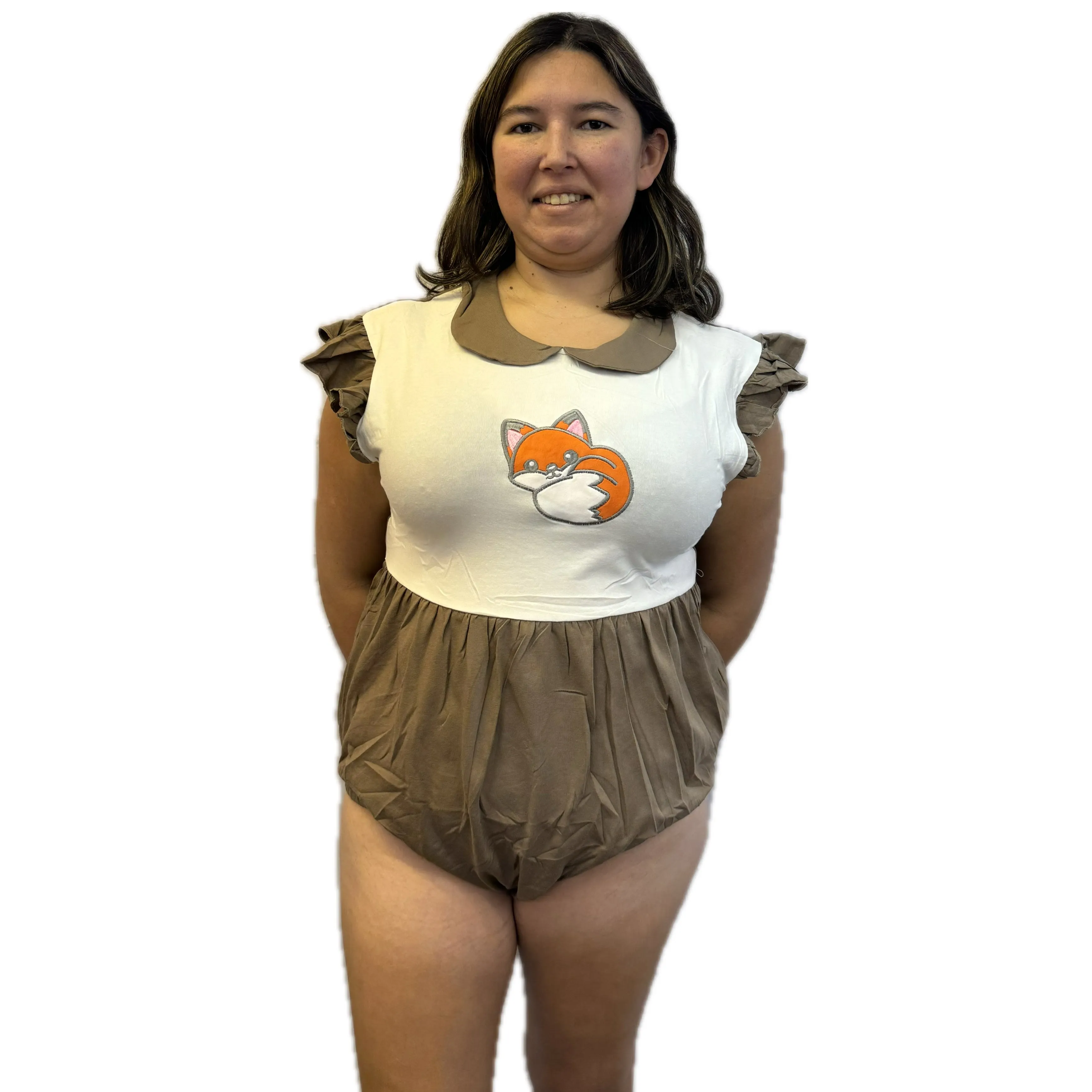 Lil Foxy Cotton Collared Bodysuit