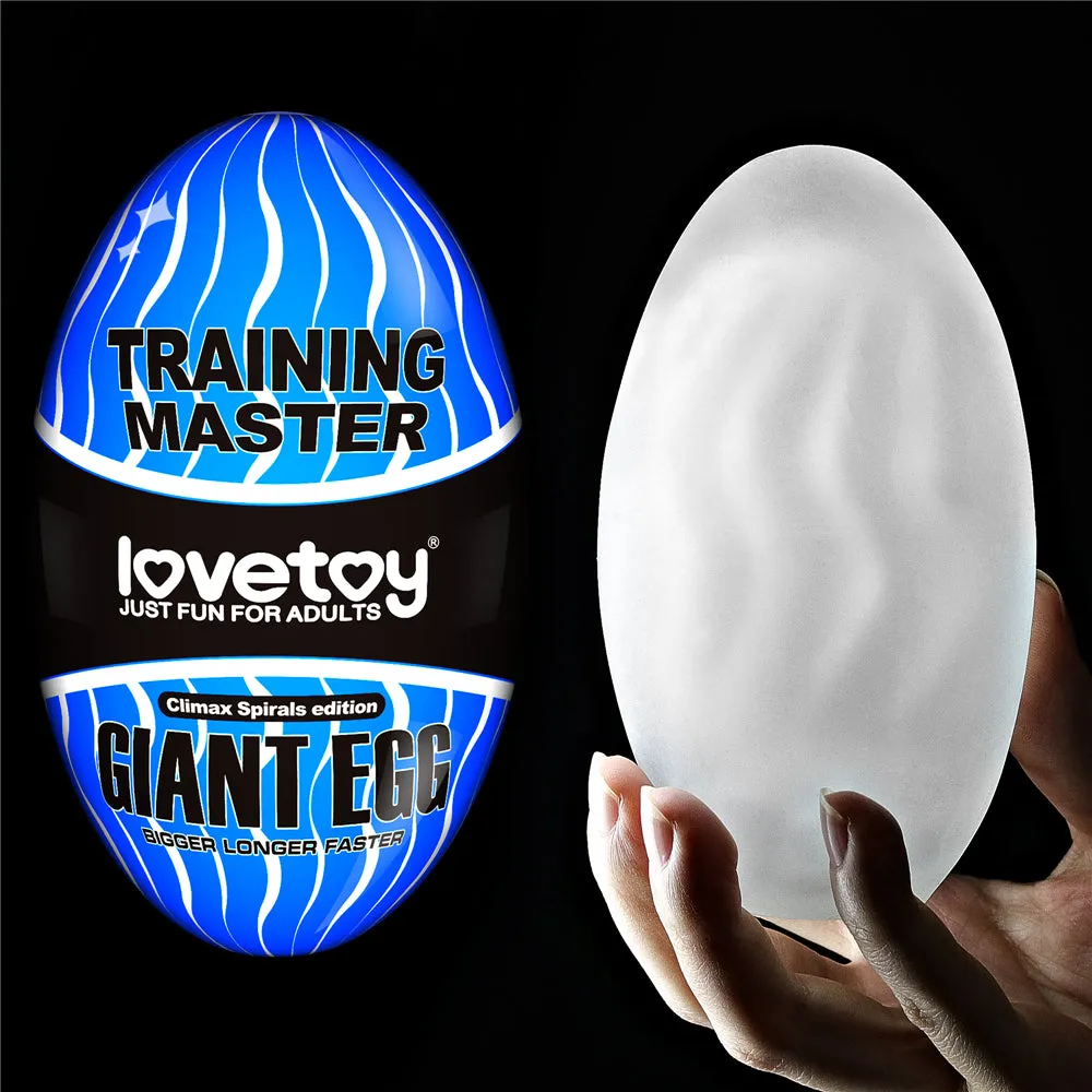 Lovetoy Giant Egg Male Masturbator Pocket Pussy 3D Stroker Reusable Sex Toy