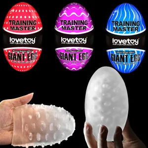 Lovetoy Giant Egg Male Masturbator Pocket Pussy 3D Stroker Reusable Sex Toy