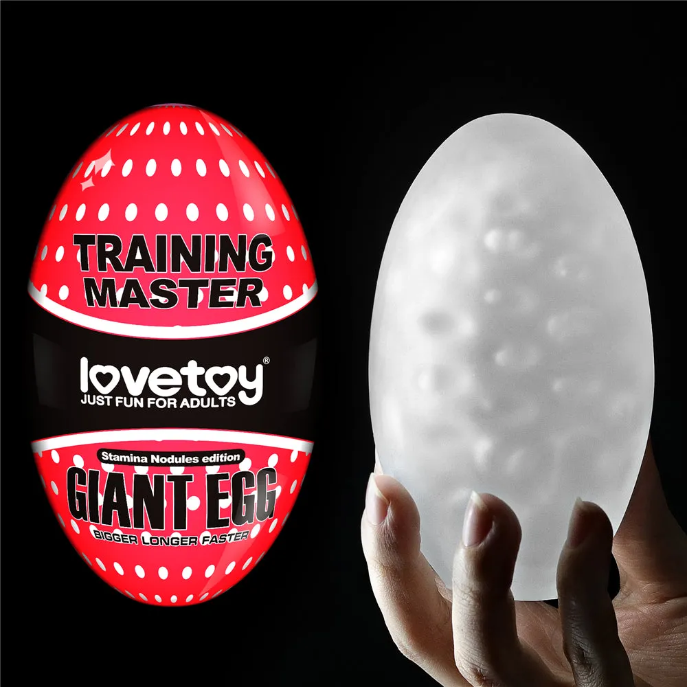Lovetoy Giant Egg Male Masturbator Pocket Pussy 3D Stroker Reusable Sex Toy