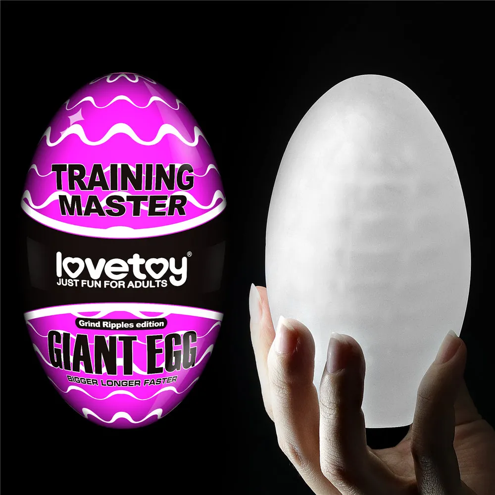 Lovetoy Giant Egg Male Masturbator Pocket Pussy 3D Stroker Reusable Sex Toy