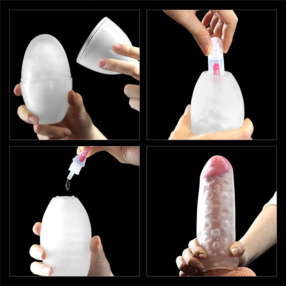 Lovetoy Giant Egg Male Masturbator Pocket Pussy 3D Stroker Reusable Sex Toy