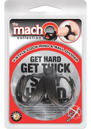 Macho V Style Cock Ring and Ball Divider