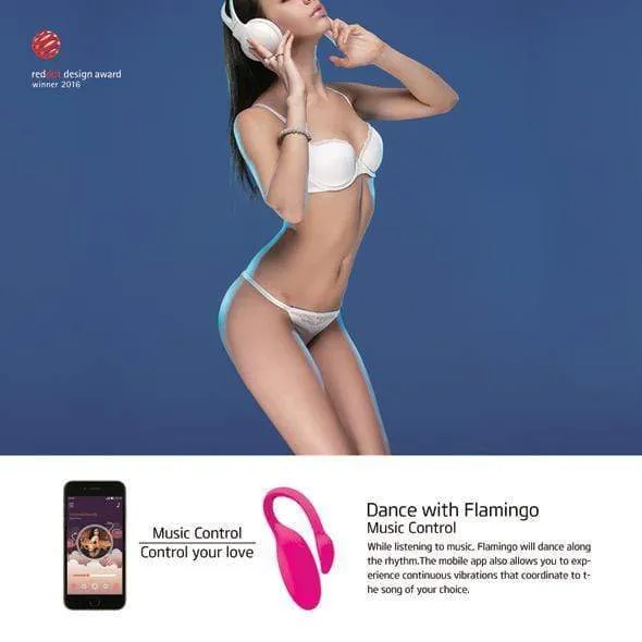 Magic Motion - Flamingo App-Controlled Wireless Vibrating Bullet  (Pink)