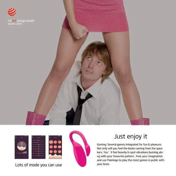 Magic Motion - Flamingo App-Controlled Wireless Vibrating Bullet  (Pink)