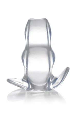 MASTER SERIES CLEAR VIEW HOLLOW ANAL PLUG LARGE (Out End Jul)