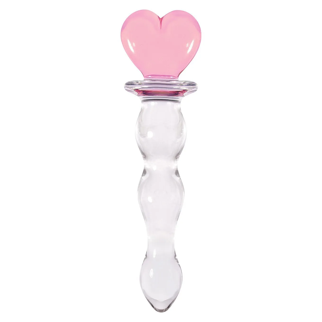 NS Novelties - Crystal Heart Of Glass Dildo (Pink)