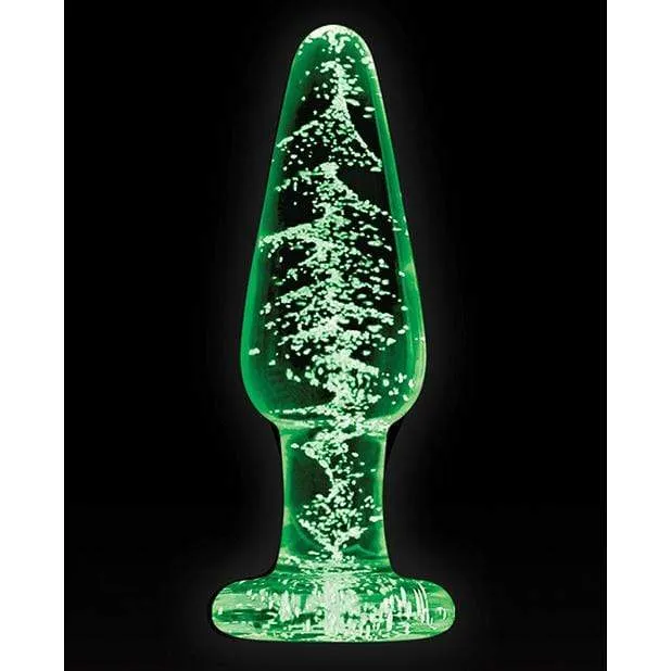 NS Novelties - Firefly Glow In The Dark Glass Tapered Anal Plug