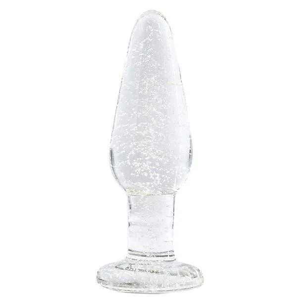 NS Novelties - Firefly Glow In The Dark Glass Tapered Anal Plug