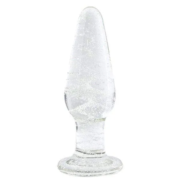 NS Novelties - Firefly Glow In The Dark Glass Tapered Anal Plug