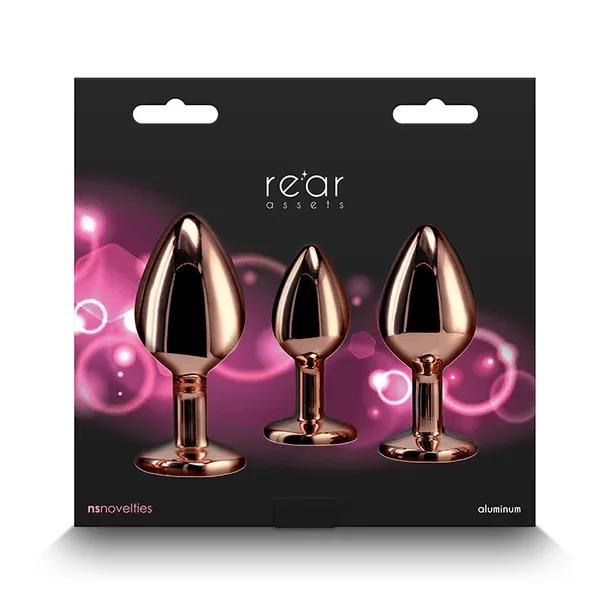 NS Novelties Rear Assets Anal Kit Rose Gold