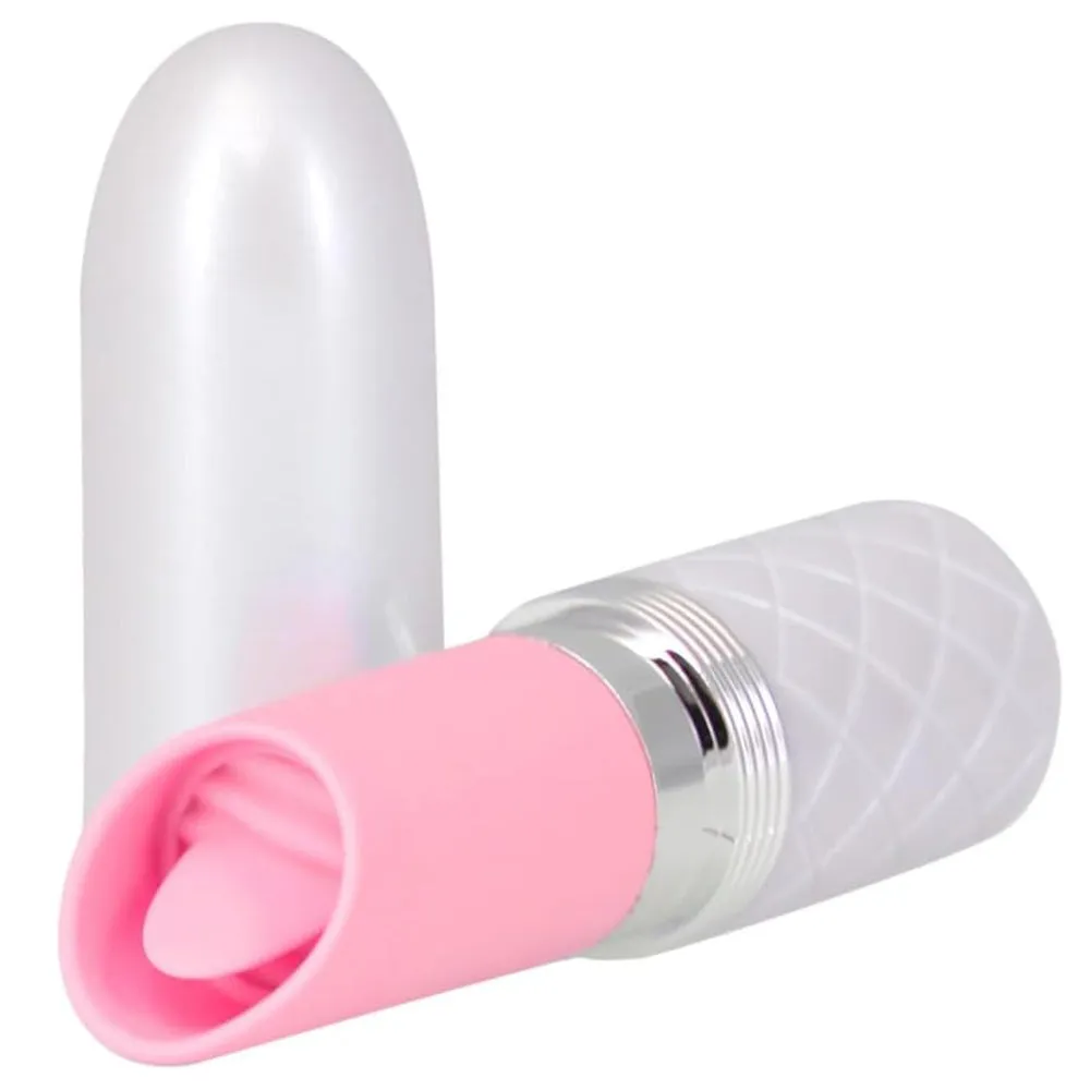 Pillow Talk LUSTY Luxurious Tongue Flickering Vibrator Lipstick Pink