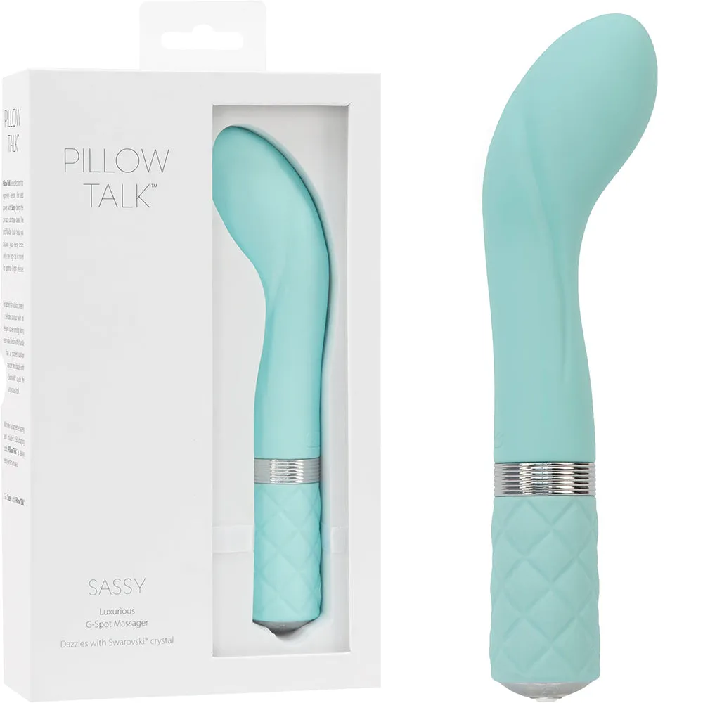 Pillow Talk Sassy Luxury G Spot Vibrator Rechargeable Teal