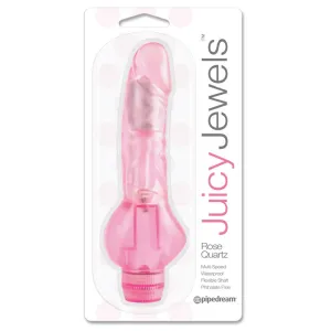Pipedream Juicy Jewels Rose Quartz Flexible Realistic Vibrator Pink