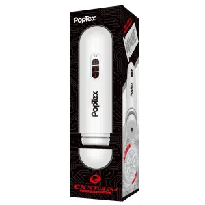 Poptex - Ex Storm Spin and Piston Double Motor Electric Masturbator (White)