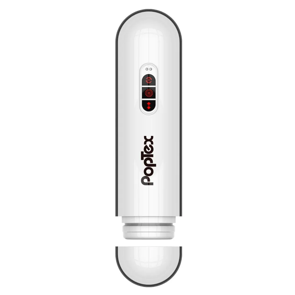 Poptex - Ex Storm Spin and Piston Double Motor Electric Masturbator (White)