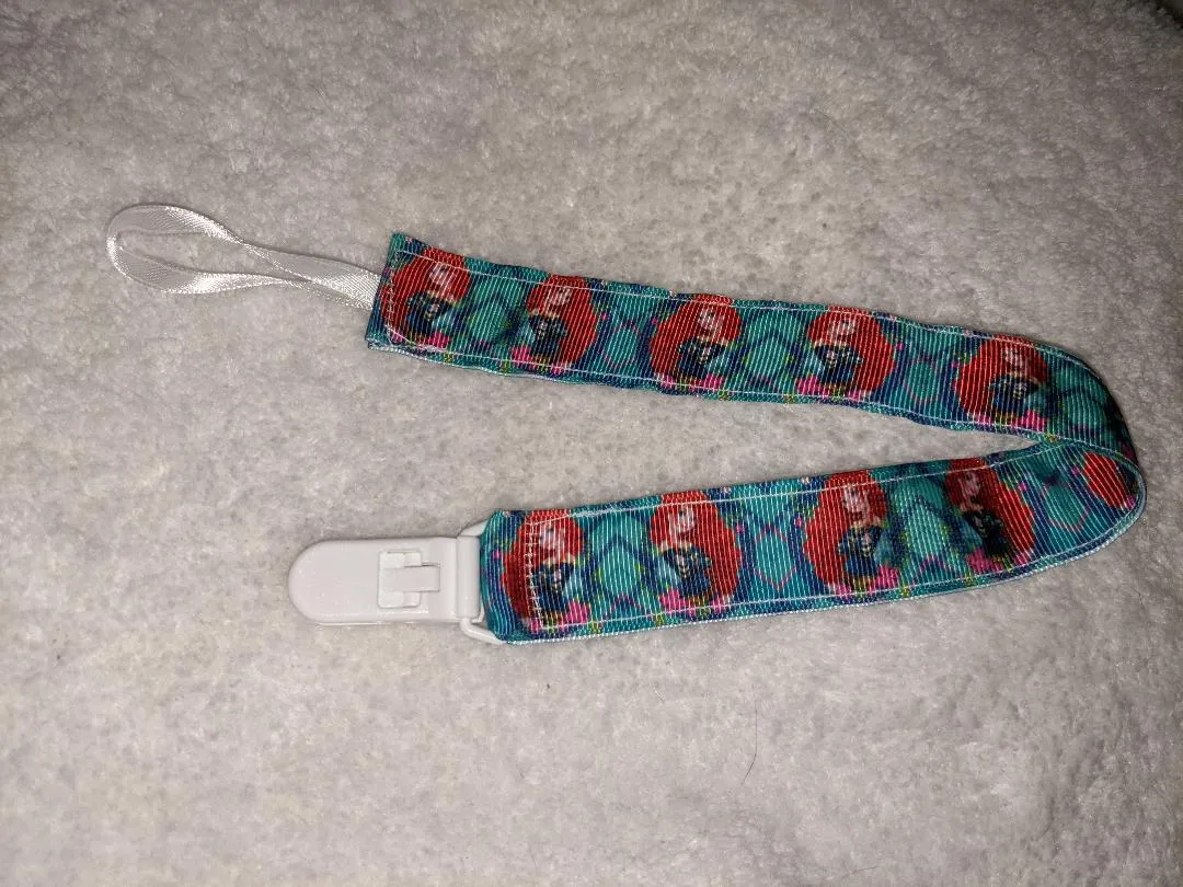 Princess Brave Hand Crafted Pacifier Dummy Clip - 10-12