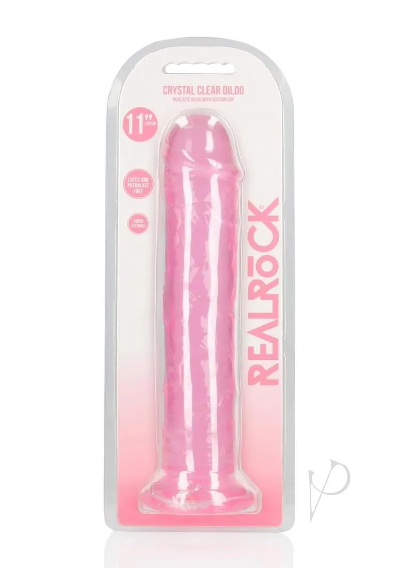 Realrock Crystal Straight Dildo 11 Pnk