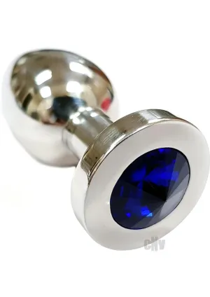Rouge SS Anal Plug Med Crystal Bl