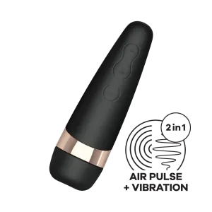 Satisfyer - Pro 3  Air Pulse Vibration Clitoral Air Stimulator (Black)