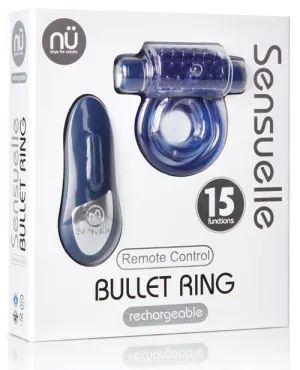Sensuelle Remote Control Bullet Ring Blu