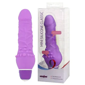 Seven Creations Mini Silicone Classic 5.25 Vibrating Dildo Vibrator