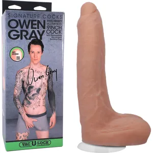Signature Cocks Owen Gray 9 Realistic Vac-U-Lock Dildo Ultraskin