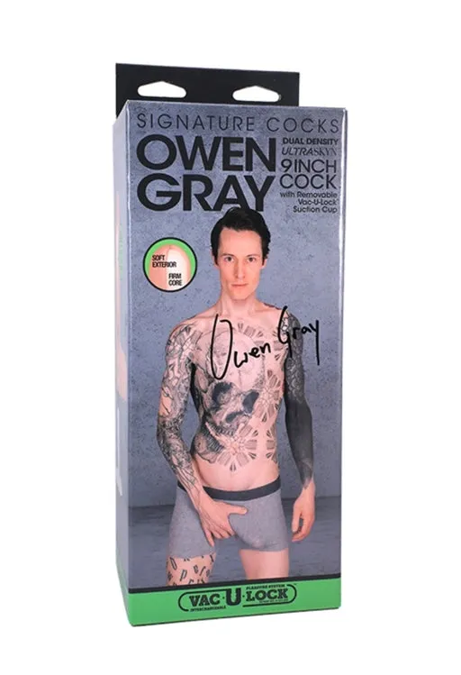 Signature Cocks Owen Gray 9 Realistic Vac-U-Lock Dildo Ultraskin