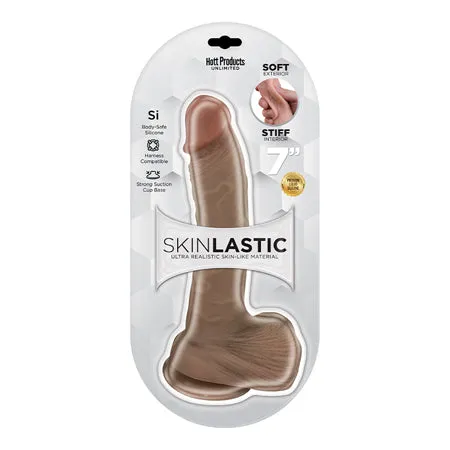 Skinsations - Skinlastic - Sliding Skin Dildo 7-Inch With Suction Base