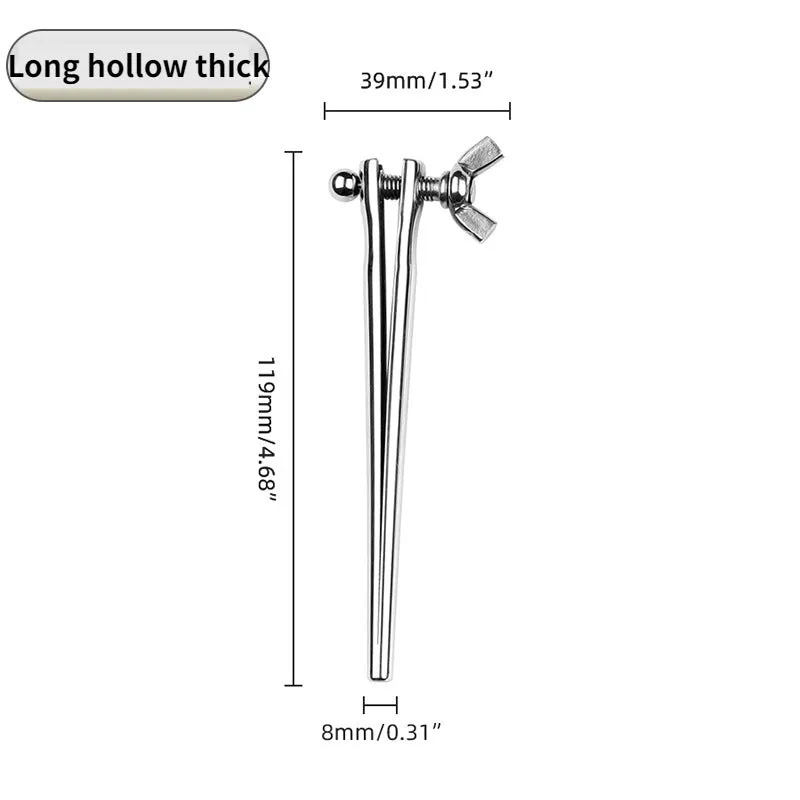 Stainless Steel Adjustable Urethral Dilator Sounding BDSM Penis Plug