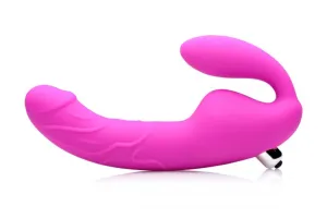 STRAP U ROYAL RIDER VIBRATING STRAPLESS STRAP ON DILDO