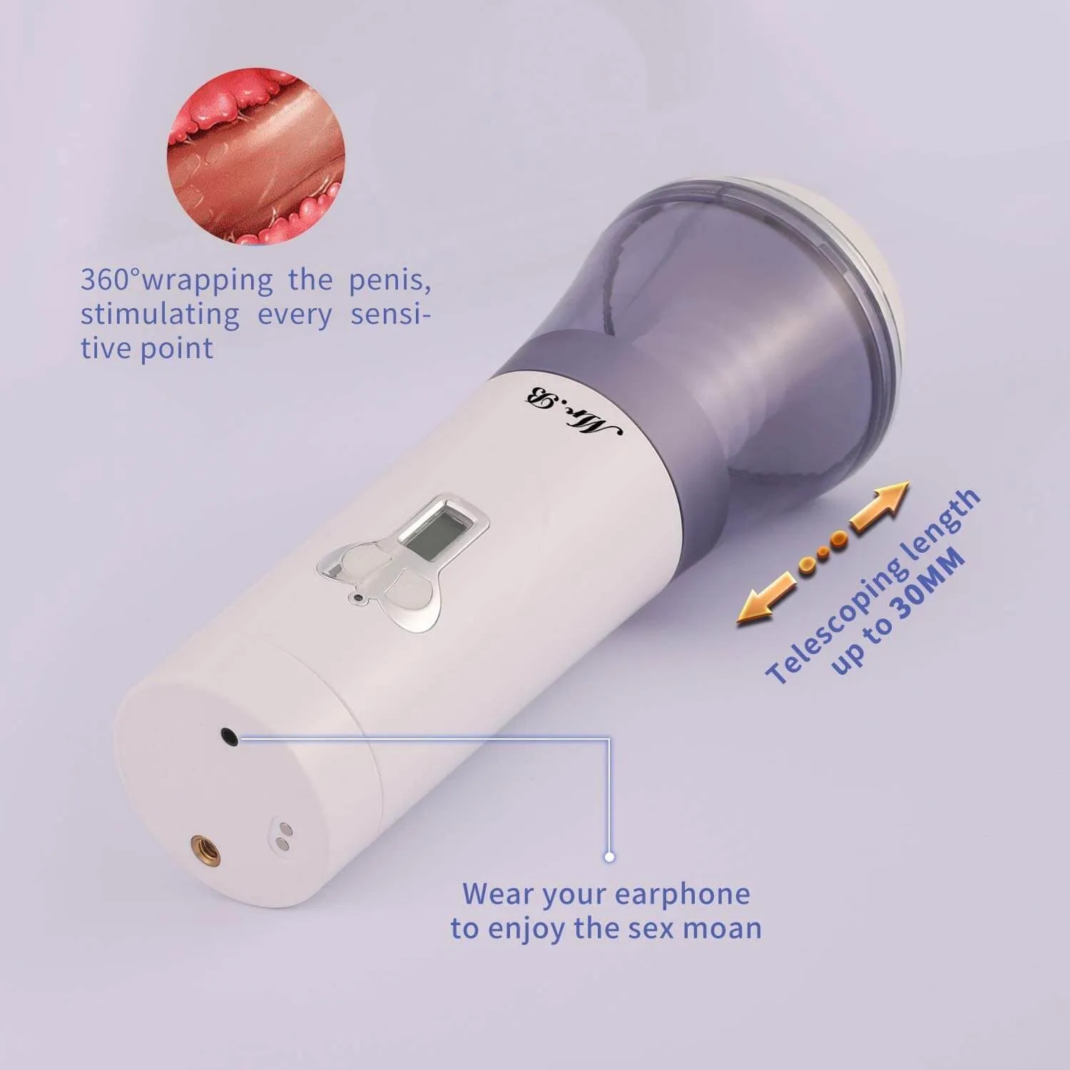 Sucking Fleshlight Penis Suction Toy Wriggling Thrusting Voice Toy
