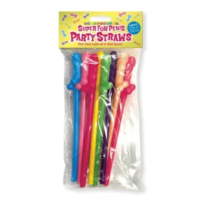 Super Fun Penis Straws 8pk by Little Genie