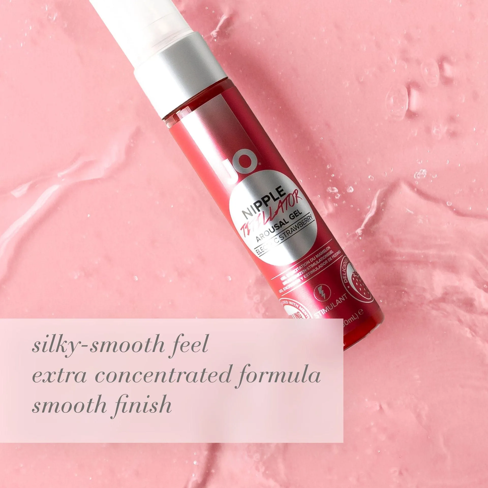 System JO - Nipple Titillator Arousal Gel Electric Strawberry