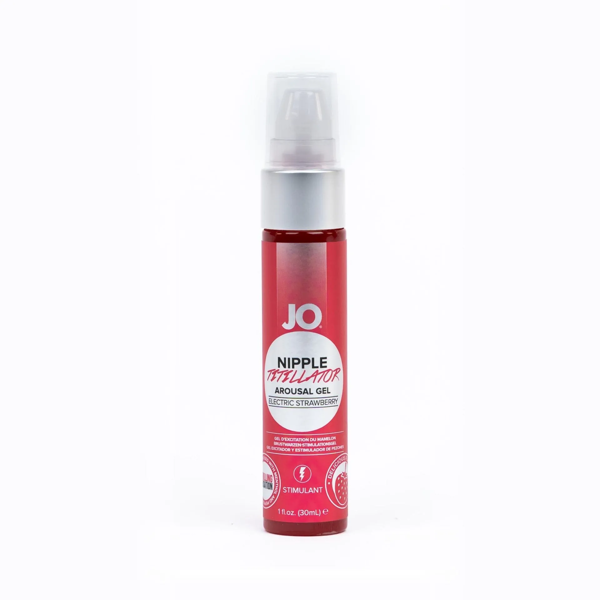 System JO - Nipple Titillator Arousal Gel Electric Strawberry