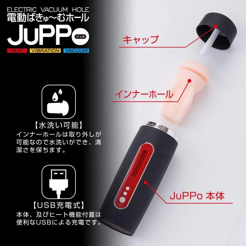 T-Best - Juppo Heat Electric Vacuum Hole Masturbator (Black)