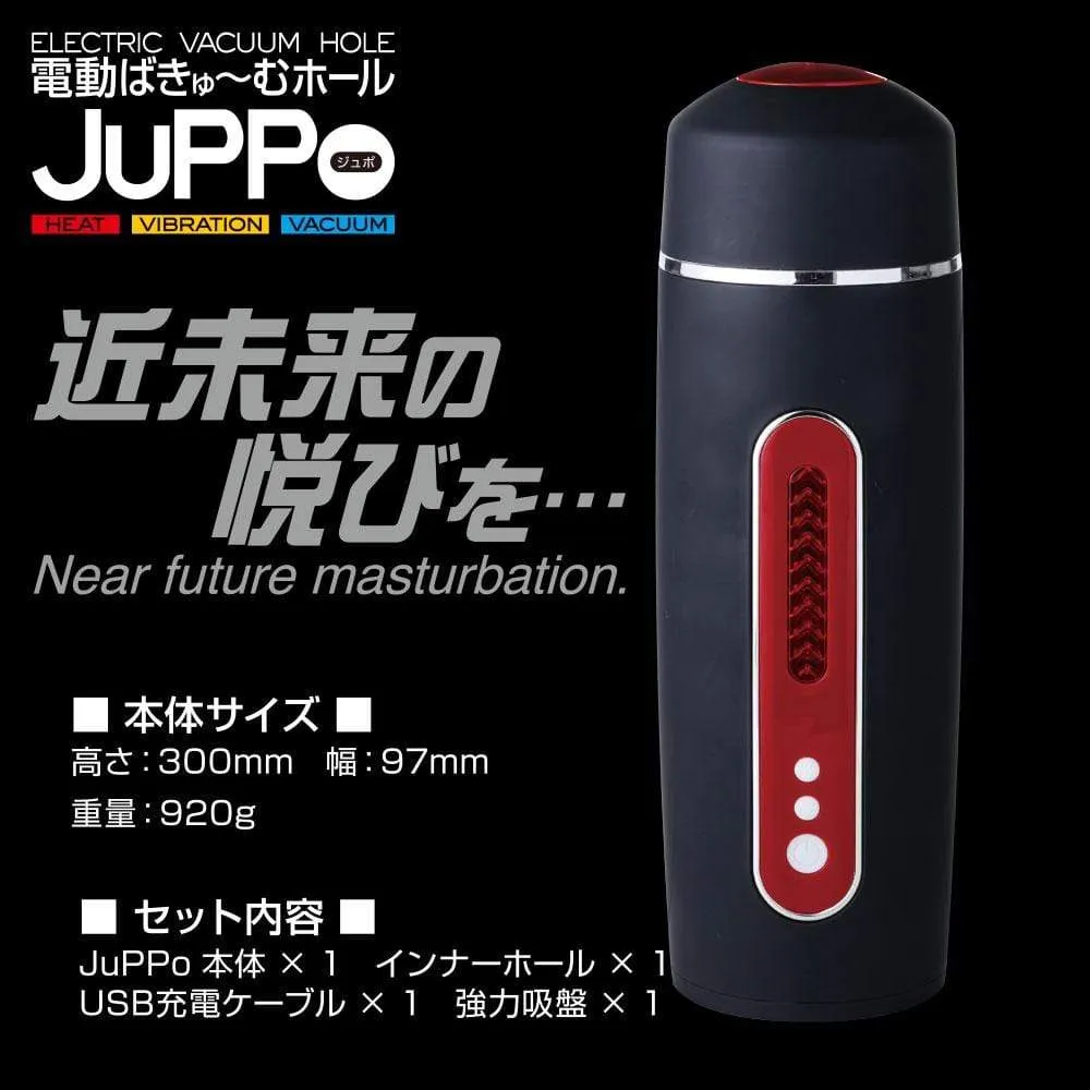 T-Best - Juppo Heat Electric Vacuum Hole Masturbator (Black)