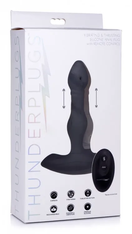 THUNDER PLUGS VIBRATING & THRUSTING ANAL PLUG