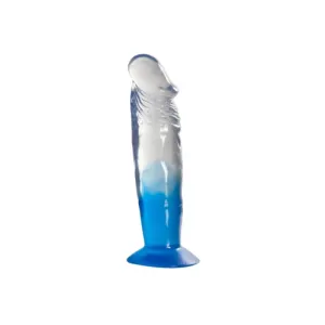 Two Tone 7 PVC Dong in Clear/Blue