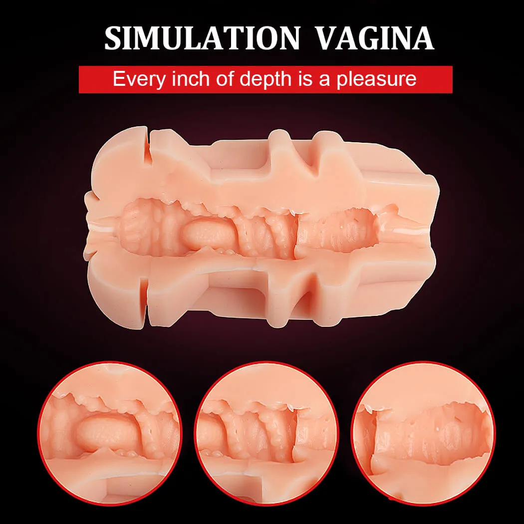 USB Charging 3D Stereo Sound Bluetooth Masturbator 8 Frequency Vibration Toy