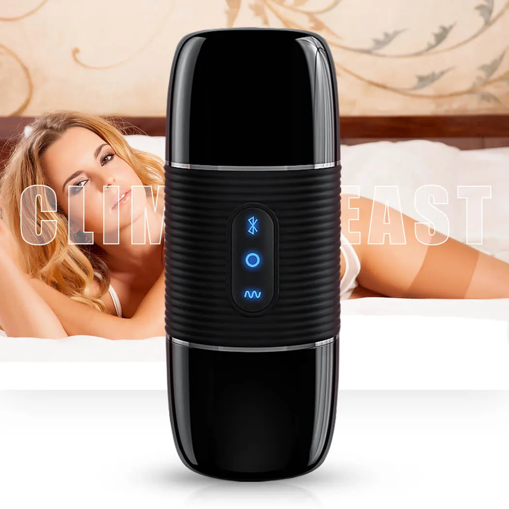 USB Charging 3D Stereo Sound Bluetooth Masturbator 8 Frequency Vibration Toy