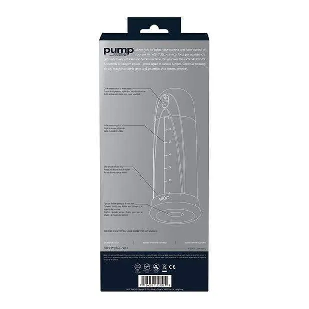 VeDO - Pump Rechargeable Vacuum Penis Pump (Just Black)