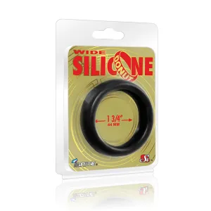 Wide Silicone Donut - Black - 1.75-Inch Diameter